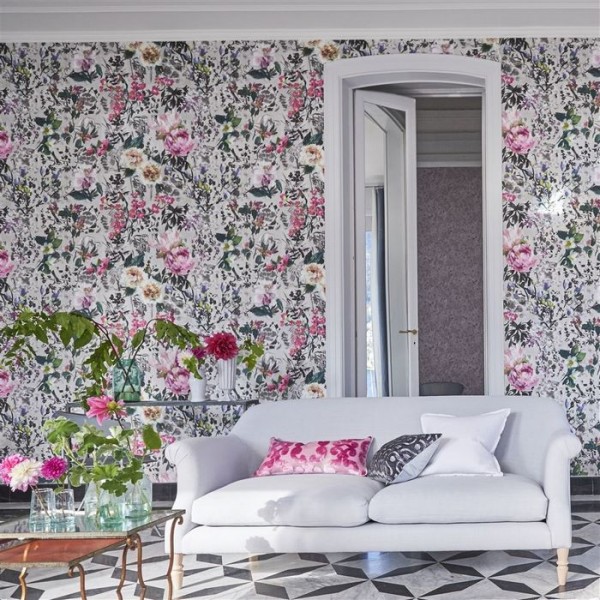 Papel Pintado PDG1028/02 MAJOLICA SLATE - Designers Guild
