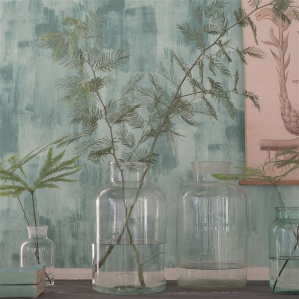 Papel Pintado PDG653/07 MARMORINO - TEAL - Designers Guild