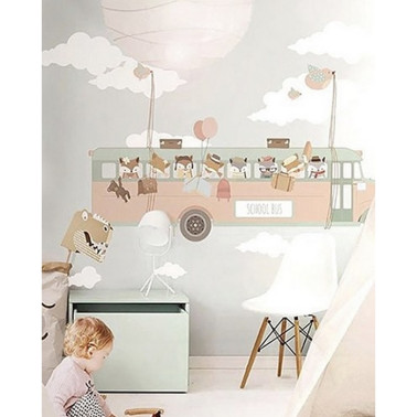 Papel Pintado School Bus - LITTLE HANDS