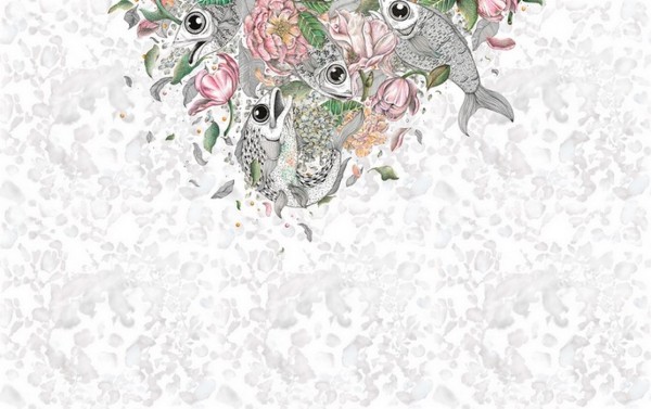 Papel Pintado FISHES INKXQYS18011801 - INKIOSTRO BIANCO