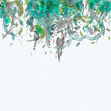 Papel Pintado TROPIC INKASRQ1801 - INKIOSTRO BIANCO