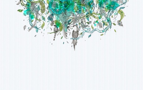 Papel Pintado TROPIC INKASRQ1801 - INKIOSTRO BIANCO