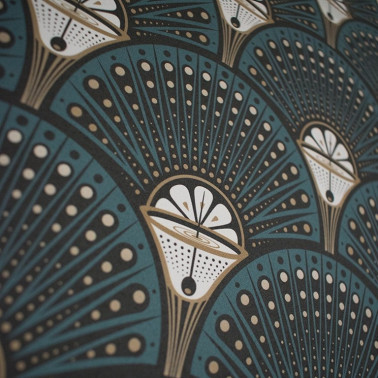 Papel Pintado Deco Martini Teal DVS002  - DIVINE SAVAGES