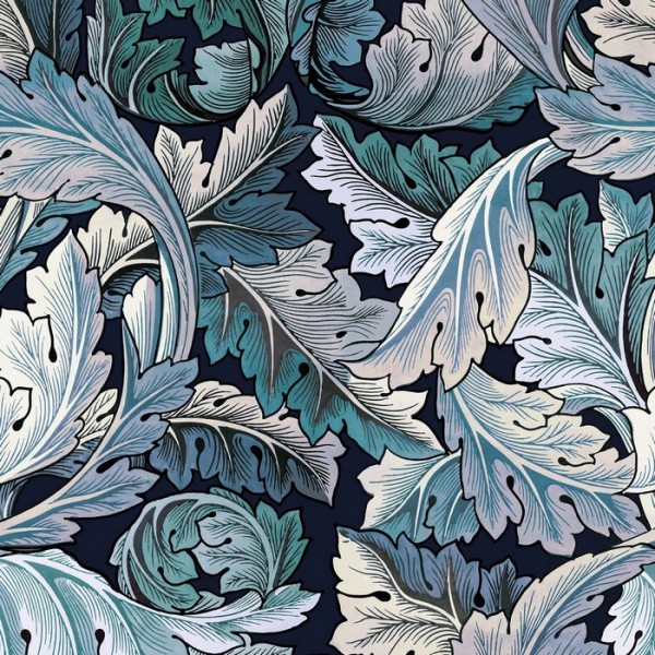 Papel Pintado ACANTHUS AGEAN BLUE MIDNIGHT - HOUSE OF HACKNEY