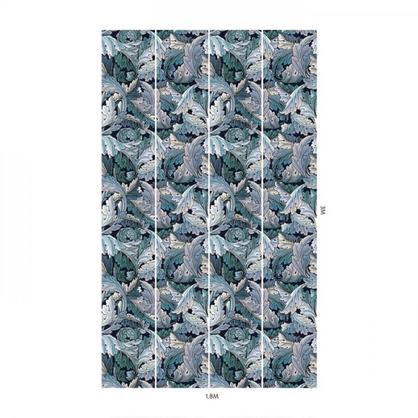 Papel Pintado ACANTHUS AGEAN BLUE MIDNIGHT - HOUSE OF HACKNEY
