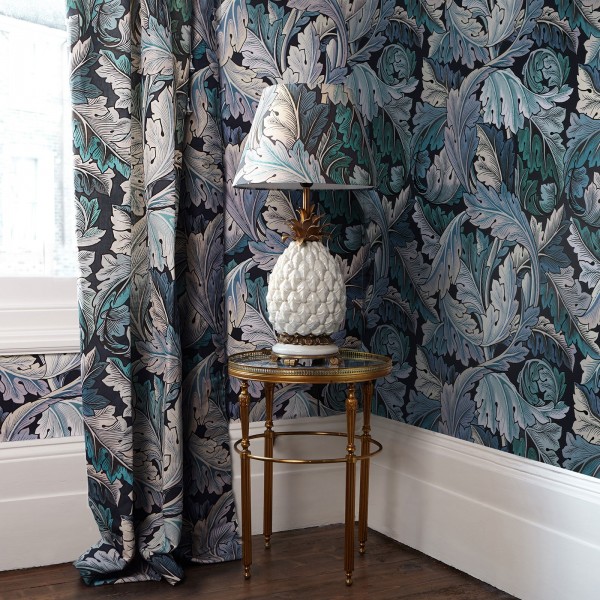 Papel Pintado ACANTHUS AGEAN BLUE MIDNIGHT - HOUSE OF HACKNEY