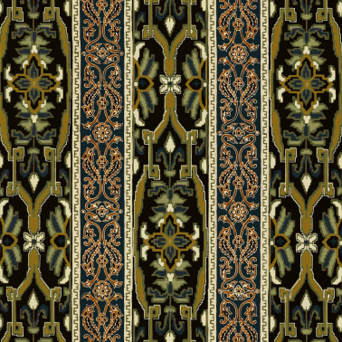 Papel Pintado MAMOUNIA MOSS GREEN BLACK - HOUSE OF HACKNEY