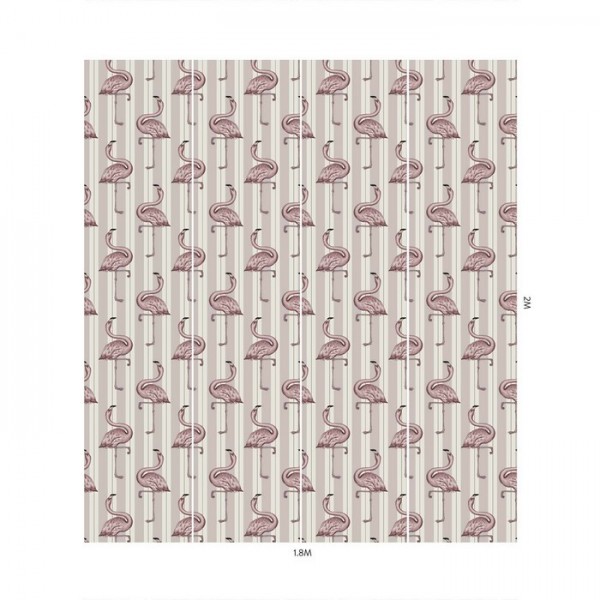 Papel Pintado FLAMBOYANCE OFF WHITE & MACAROON PINK - HOUSE OF HACKNEY