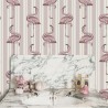 FLAMBOYANCE OFF WHITE & MACAROON PINK