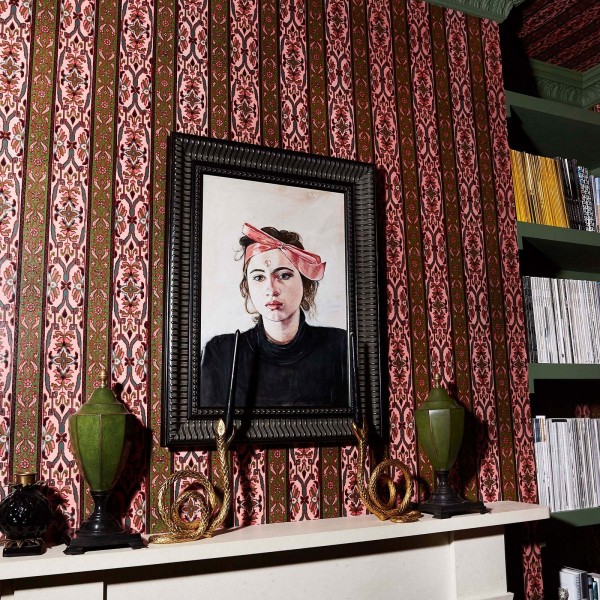 Papel Pintado MAMOUNIA AMERANTH JUNIPER GREEN - HOUSE OF HACKNEY
