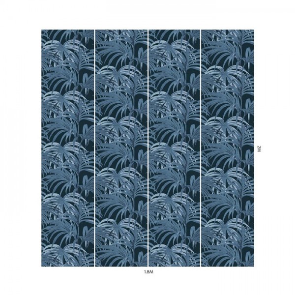 Papel Pintado PALMERAL MIDNIGHT AZURE - HOUSE OF HACKNEY