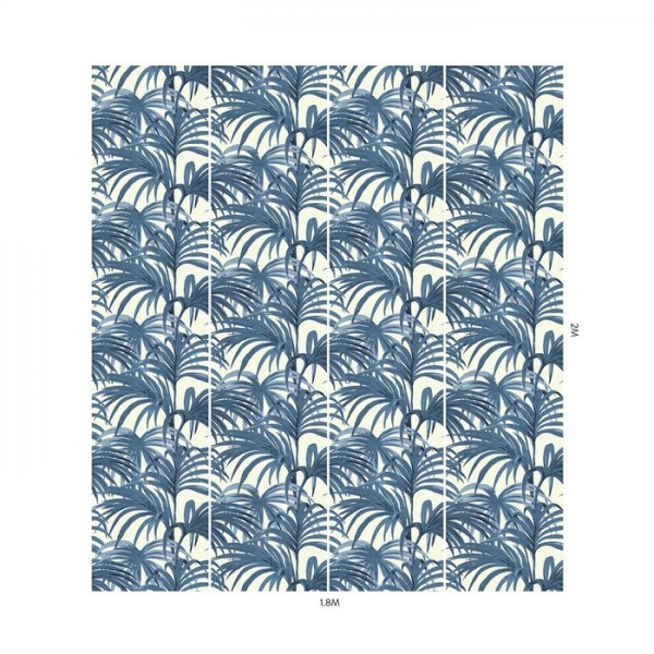 Papel Pintado PALMERAL WHITE AZURE - HOUSE OF HACKNEY