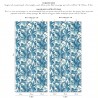 Papel Pintado PAMPAS OFF WHITE CERULEAN - HOUSE OF HACKNEY