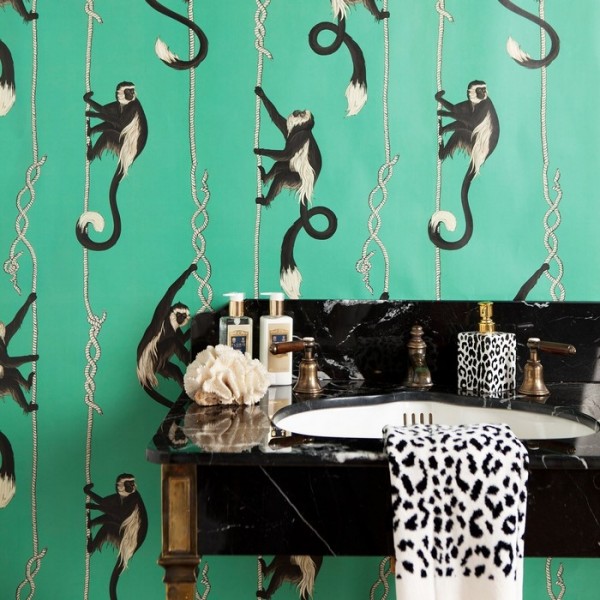 Papel Pintado TROOP PARAKEET GREEN - HOUSE OF HACKNEY