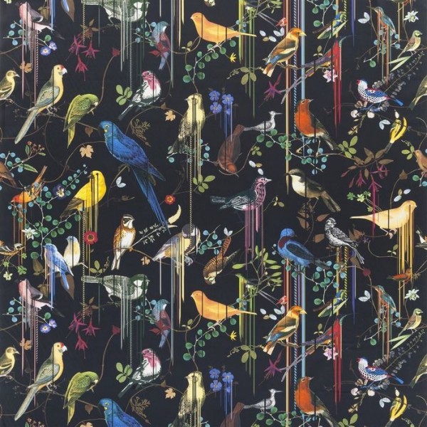 Tela FCL7024/02 BIRDS SINFONIA-CREPUSCULE CHRISTIAN LACROIX