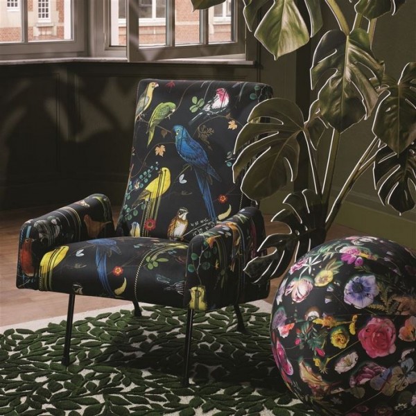 Tela FCL7024/02 BIRDS SINFONIA-CREPUSCULE CHRISTIAN LACROIX