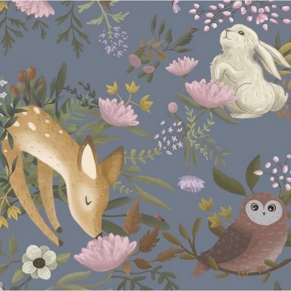 Papel Pintado OH DEER MURAL DARK - ANEWALL