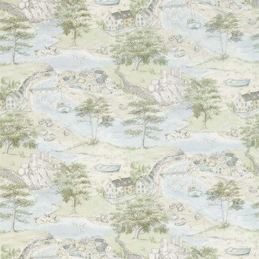 Tela DEBB226435 SEA HOUSES Sanderson