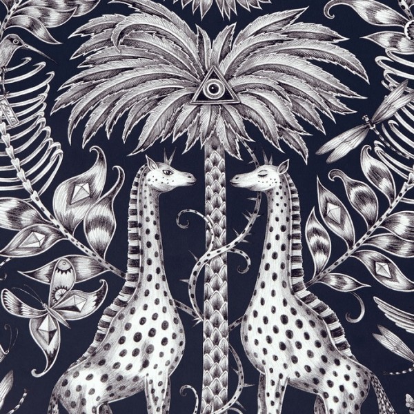 Papel Pintado Kruger Navy WP W0102-06 - CLARKE & CLARKE Papel Pintado Kruger Navy WP W0102-06 - CLARKE & CLARKE