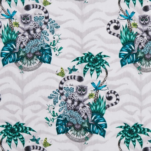 Papel Pintado Lemur Jungle WP W0103-01 - CLARKE & CLARKE