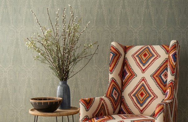 Papel Pintado FG074_N102 TROIKA PAISLEY - MULBERRY