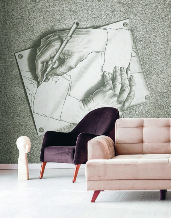 Papel Pintado 23185 DRAWING HANDS - JANNELLI E VOLPI