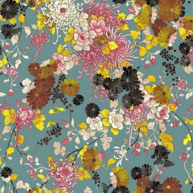 Papel Pintado 3316-03 YOKATA BLEU - JEAN PAUL GAULTIER