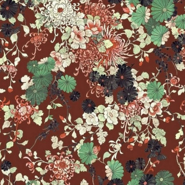 Papel Pintado 3316-04 YOKATA GRENAT - JEAN PAUL GAULTIER