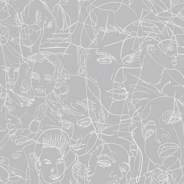 Papel Pintado 3320-02 GOUACHE ACIER - JEAN PAUL GAULTIER