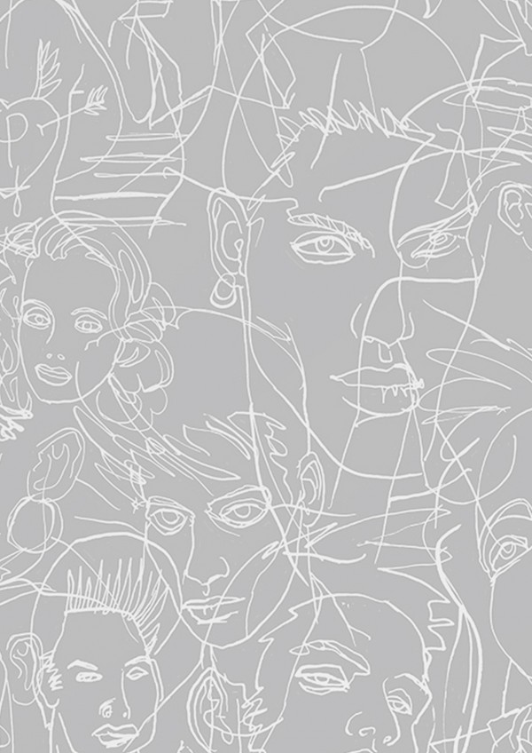 Papel Pintado 3320-02 GOUACHE ACIER - JEAN PAUL GAULTIER