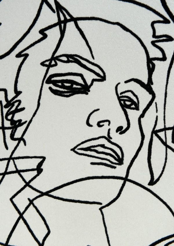 Papel Pintado 3322-01 CROQUIS ECRU-NOIR - JEAN PAUL GAULTIER