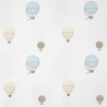 Tela MWS29936109 MONTGOLFIERES BRODEES BLEU Casadeco