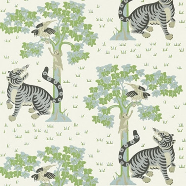 Papel Pintado KHANA AT78781 Cream Robbin´s Egg - ANNA FRENCH