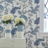 Papel Pintado KALAMKARI VINE AT78740 Yellow Aqua - ANNA FRENCH