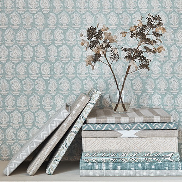 Papel Pintado GADA PASLEY AT78783 Robin´s Egg - ANNA FRENCH