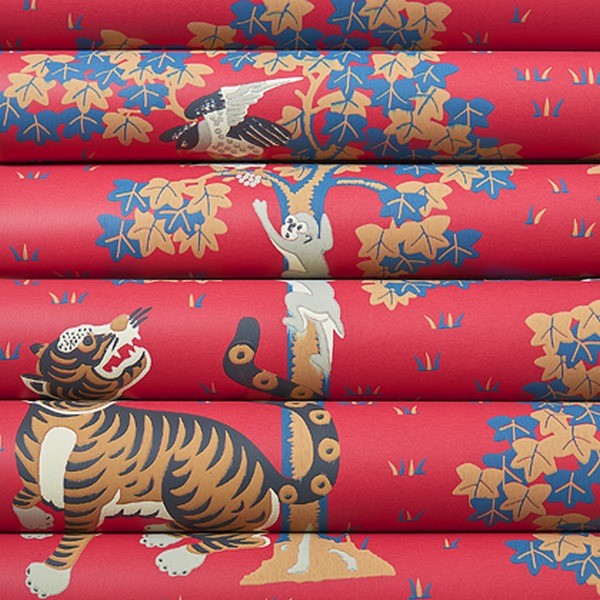 Papel Pintado KHANA AT78747 Red - ANNA FRENCH