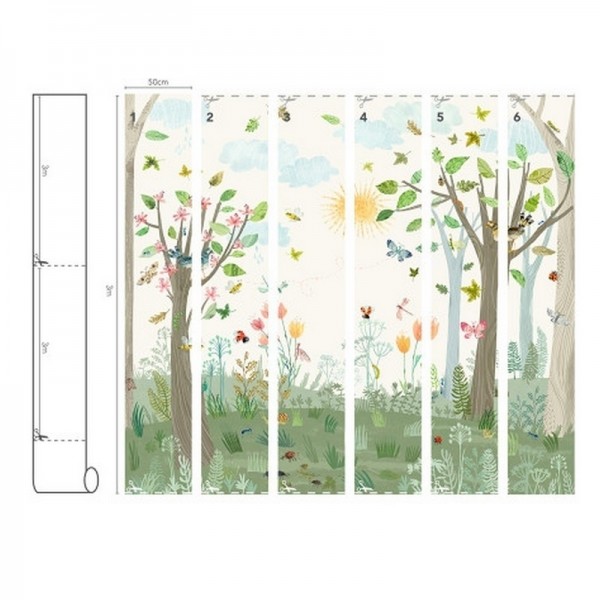 Papel Pintado W575-01 BUSY BUZZY WALL MURAL - VILLANOVA