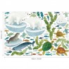 W577-01 OCEAN ANTICS WALL STICKERS