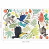 W591-01 JUNGLE JUMBLE WALL STICKERS