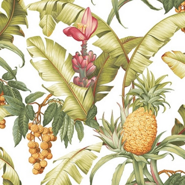 Papel Pintado TP80005 PINEAPPLE FLORAL - WALLQUEST