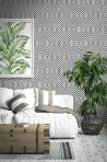 Papel Pintado TP80504 HEXAGON GEOMETRIC - WALLQUEST