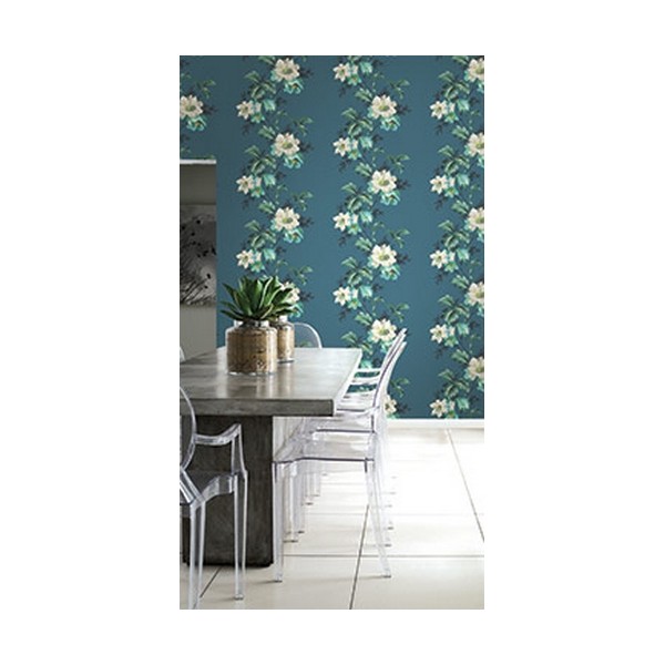 Papel Pintado TP81601 FLOWER STRIPE - WALLQUEST