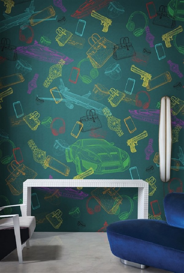 Papel Pintado LUXURY GOODS 18003-02 - LONDON ART