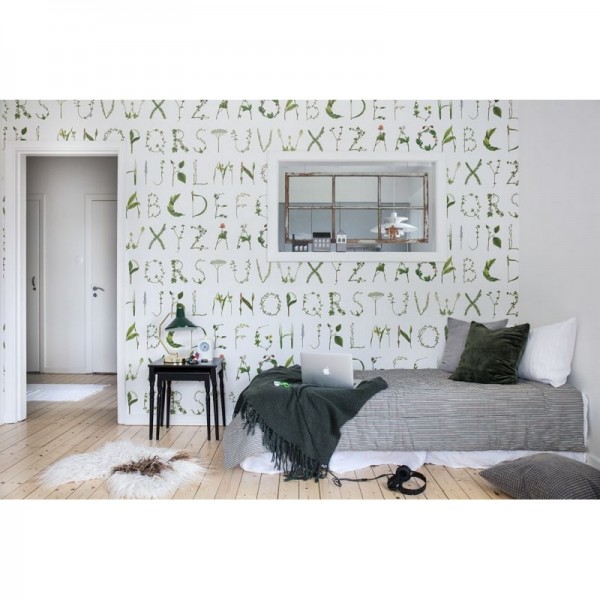 Papel Pintado R13195 FLORAL ALPHABET - REBEL WALLS