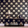 Papel Pintado FAN PALM DGLW216639 Charcoal/Gold - Sanderson