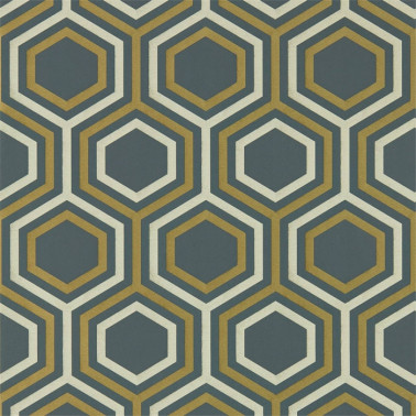 Papel Pintado Selo 112149 Ebony Gold - Harlequin