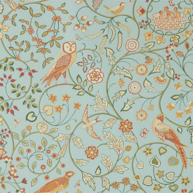 Papel Pintado Newill 216704 Peppermint Russet - MORRIS CO