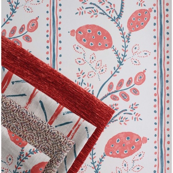 Papel Pintado Pomegranate Trail ncw4390-01 - NINA CAMPBELL