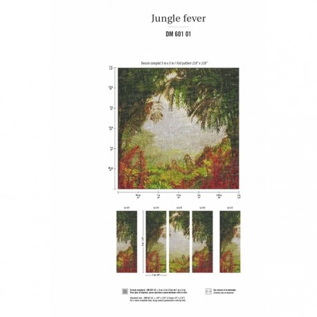 Papel Pintado Panoramique Jungle Fever DM-601-01 - Elitis