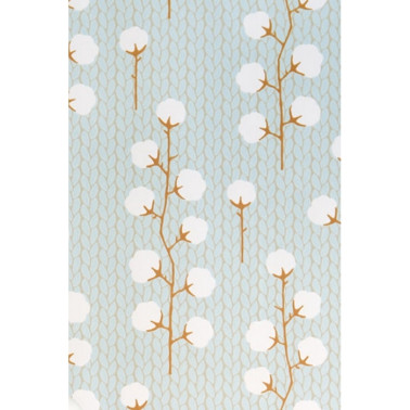 Papel Pintado Sweet Cotton Turquoise 108-02 - MAJVILLAN
